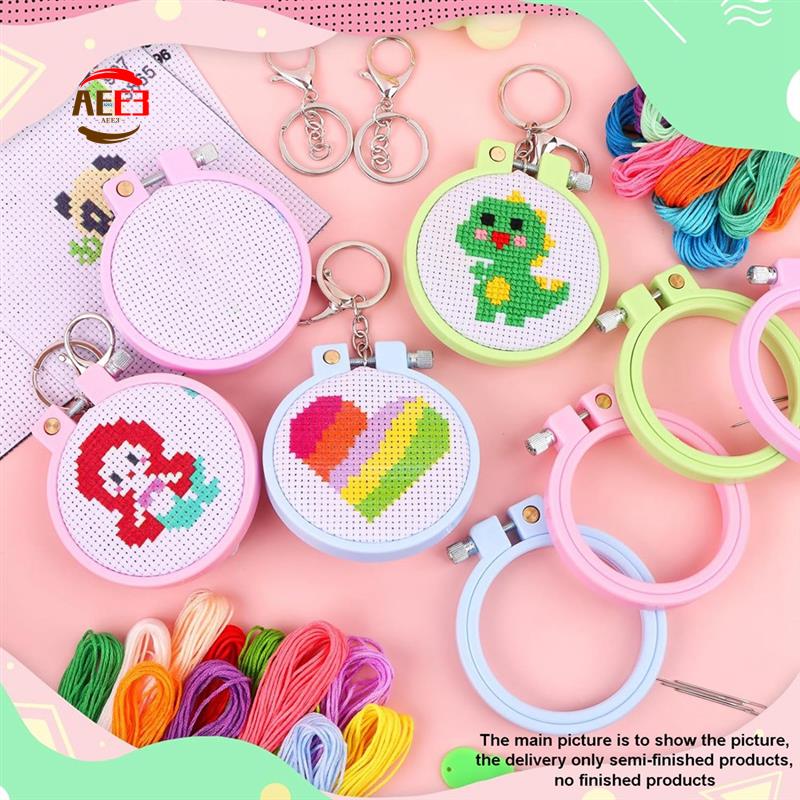 Cross Stitch Stamped Kits Beginners - AEE3-6Pcs Stamped Cross Stitch Kits For