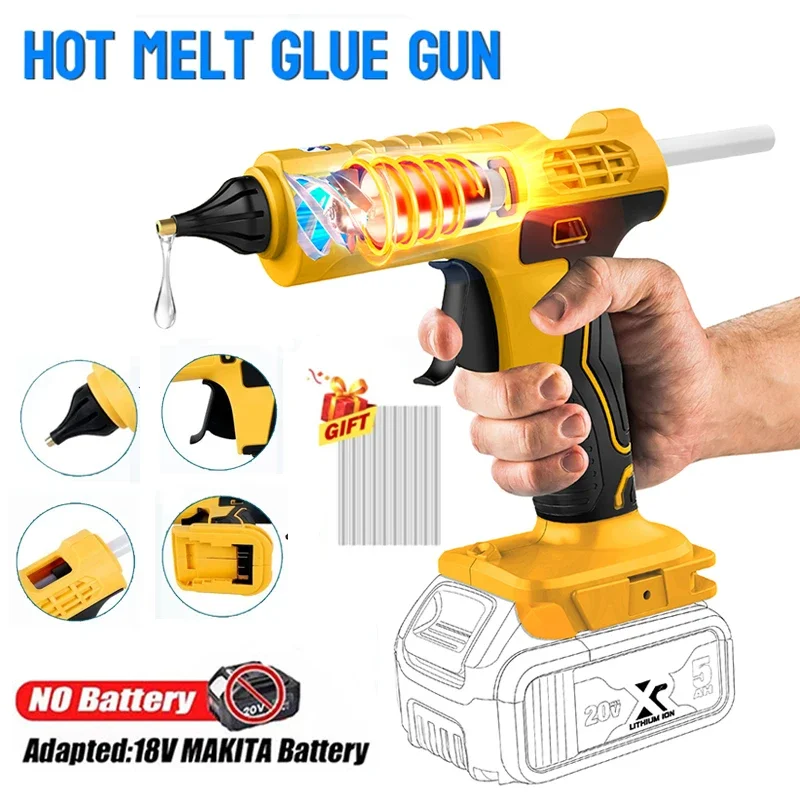 Hot Melt Glue Gun Cordless - Cordless Electric Handheld Hot Glue Gun