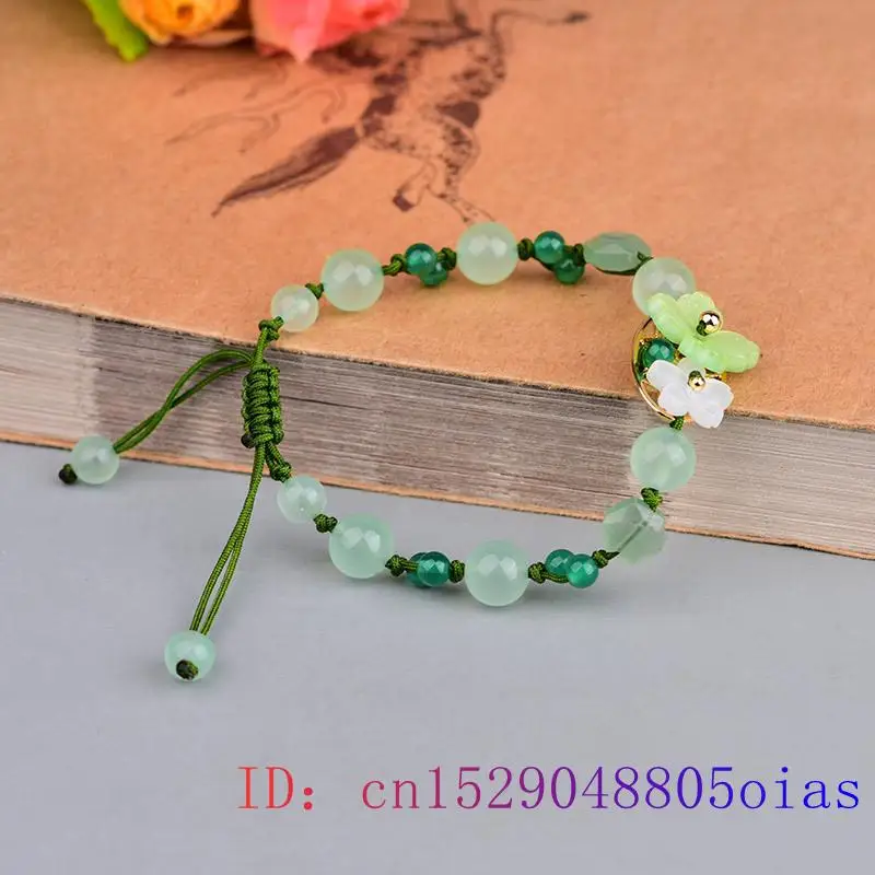 Green Jade Flower Bracelet Amu - Beading ulasan dan harga