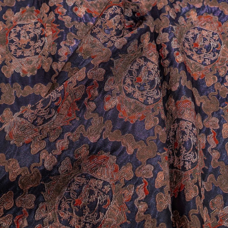 Purple Red Rayon Floral Jacqua - Sewing ulasan dan harga