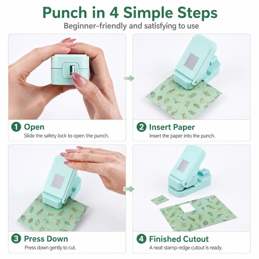Postage Stamp Edge Paper Punch - Scrapbooking ulasan dan harga