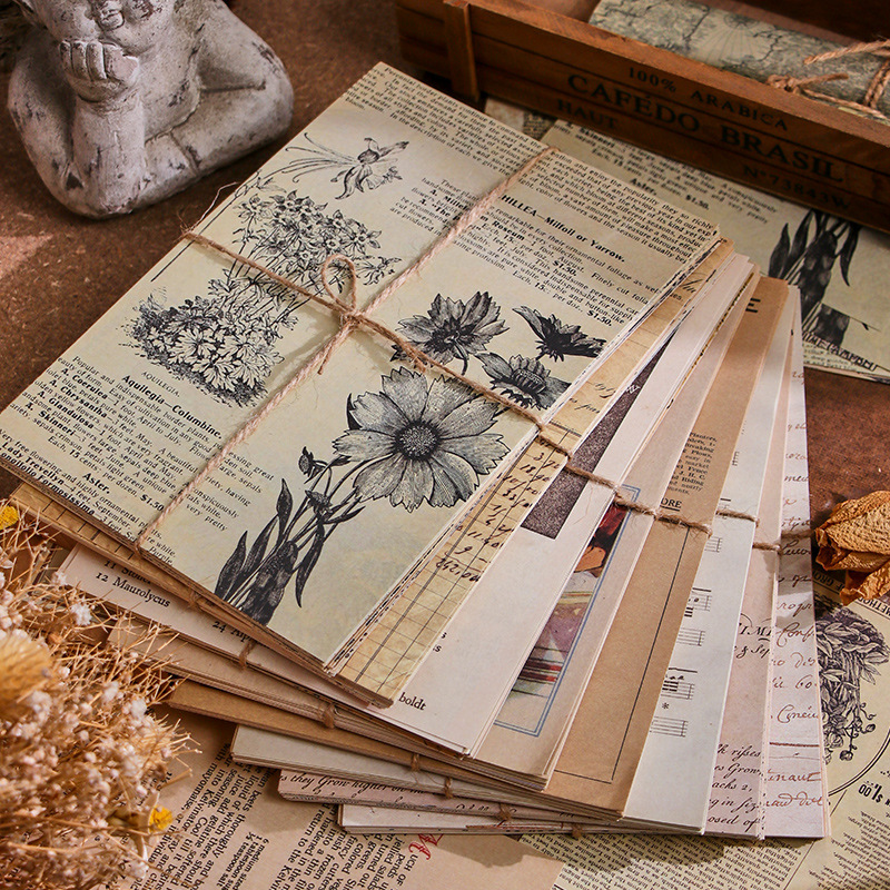 30Pcs Vintage Scrapbooking Pap - Vintage Junk Journal Scrapbooking Paper ulasan dan harga