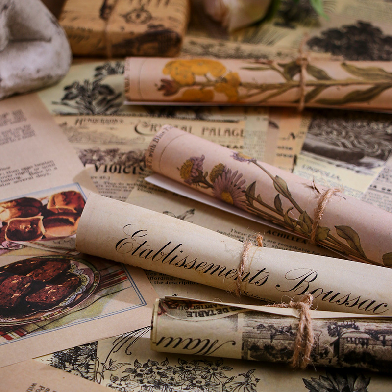 30Pcs Vintage Scrapbooking Pap - Vintage Junk Journal Scrapbooking Paper ulasan dan harga