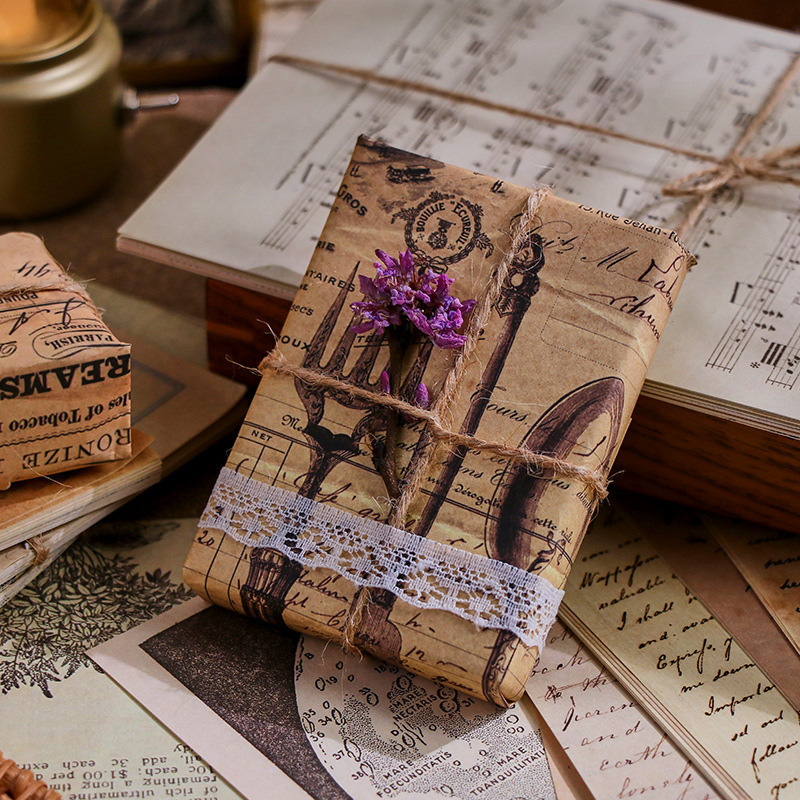 30Pcs Vintage Scrapbooking Pap - Vintage Junk Journal Scrapbooking Paper ulasan dan harga