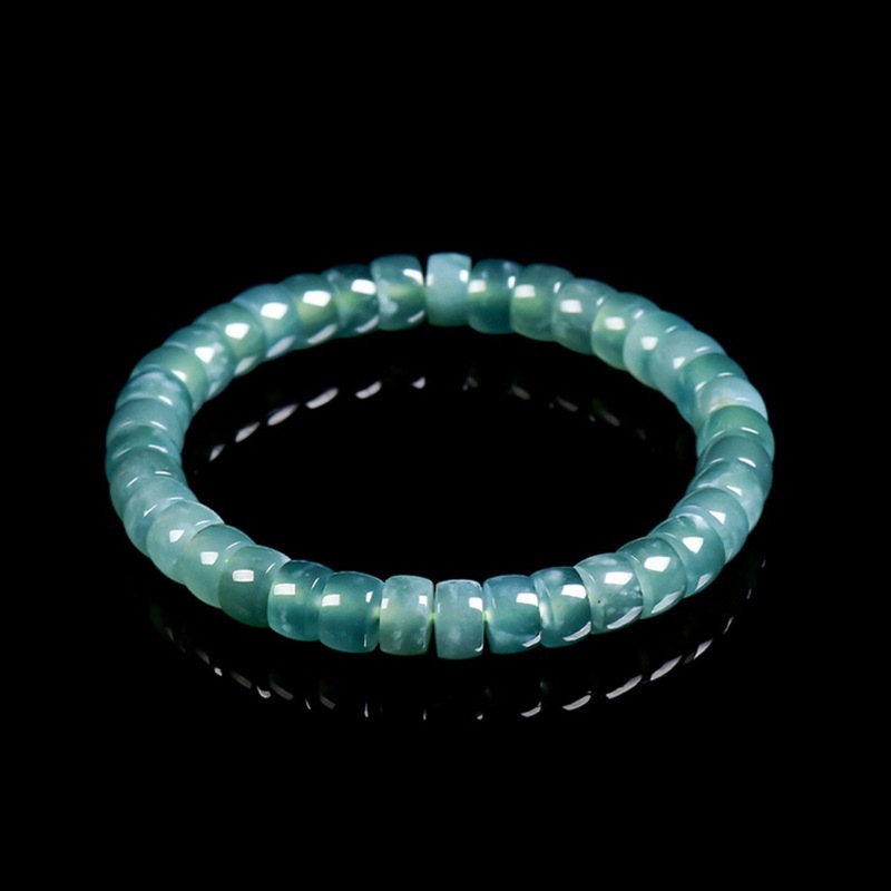 Natural Grade A Jadeite Blue W - Beading ulasan dan harga
