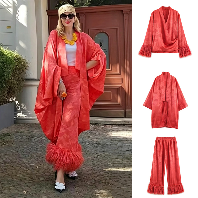 2026 Spring Women's Red Floral - Embroidery ulasan dan harga