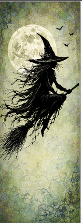 The Witch Riding a Broom Clear - Clear Silicone Stamps For Card Making ulasan dan harga