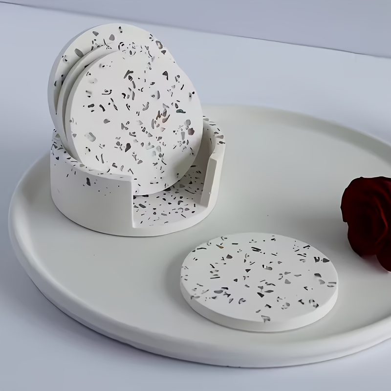 5pcs Round Coaster Silicone Mo - Silicone Epoxy Resin Molds Set ulasan dan harga