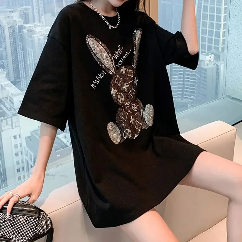 Women's Summer Casual T-Shirt: - Embroidery ulasan dan harga