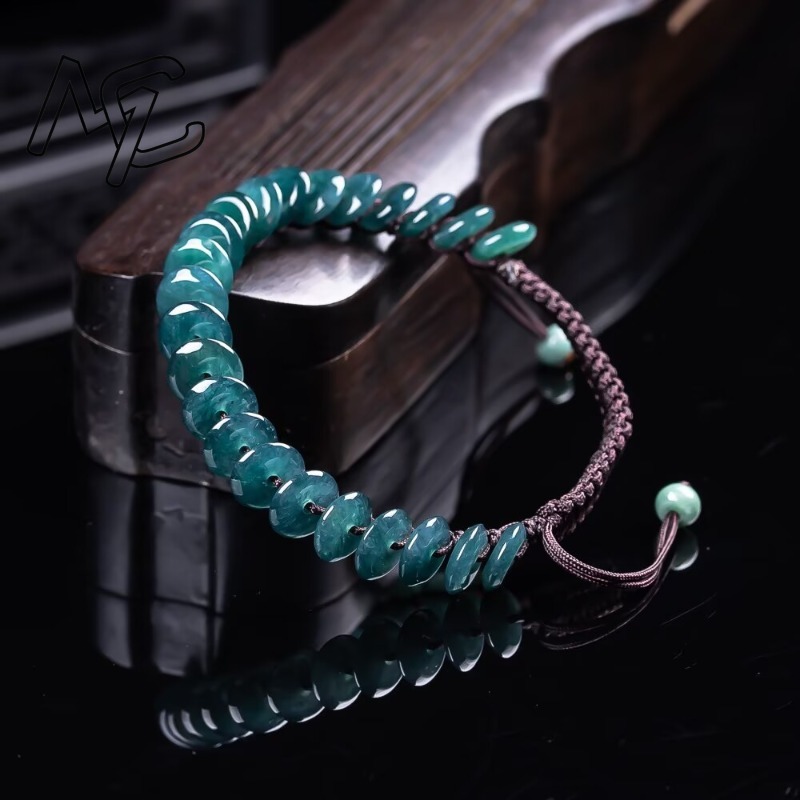 Natural Real Emerald Blue Wate - Beading ulasan dan harga