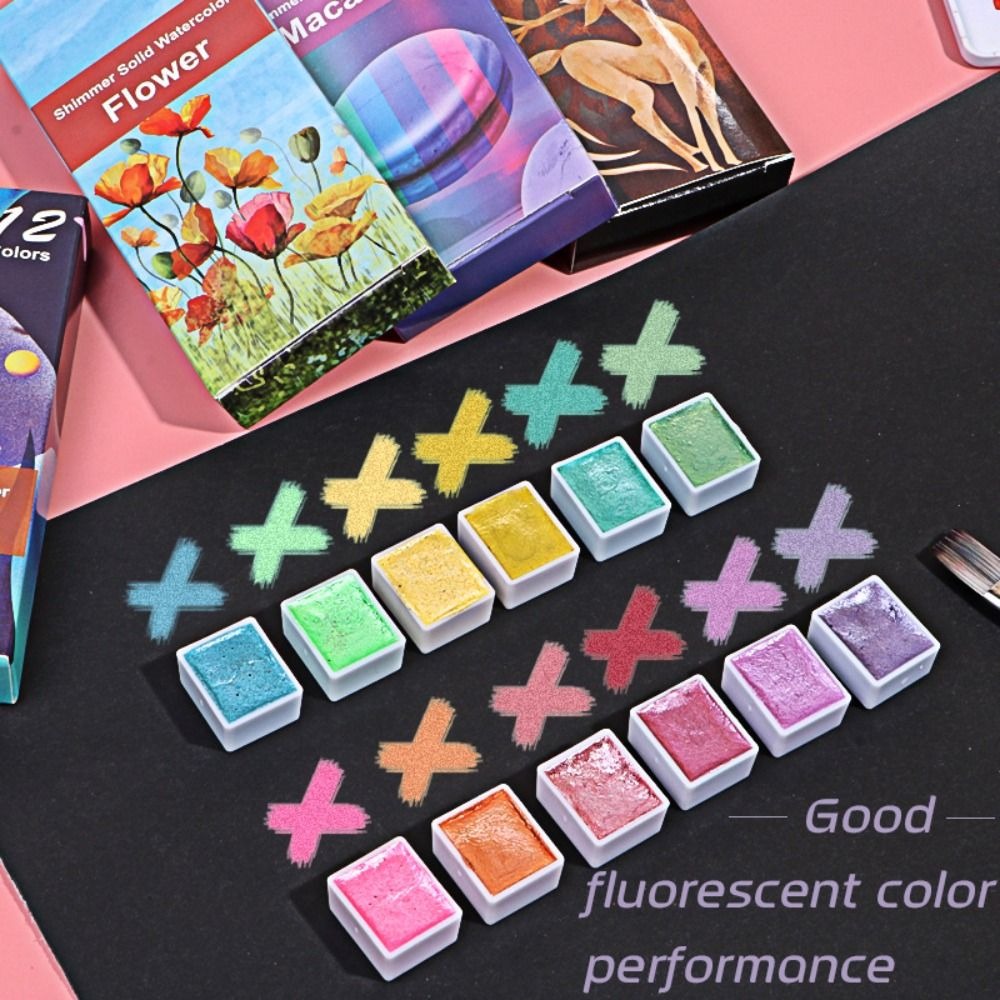 Portable Solid Watercolor Pain - Watercolor Paint Set Solid Pigment ulasan dan harga