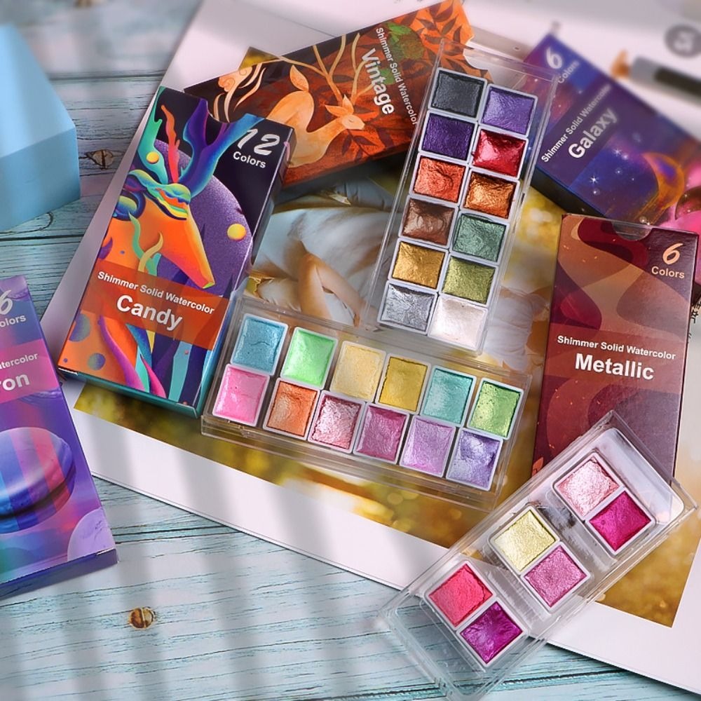 Portable Solid Watercolor Pain - Watercolor Paint Set Solid Pigment ulasan dan harga