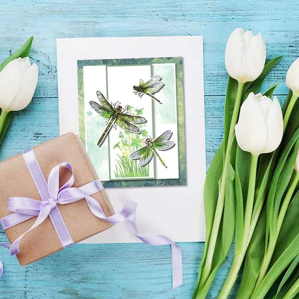 Dragonfly Clear Stamps for DIY - Clear Silicone Stamps For Card Making ulasan dan harga
