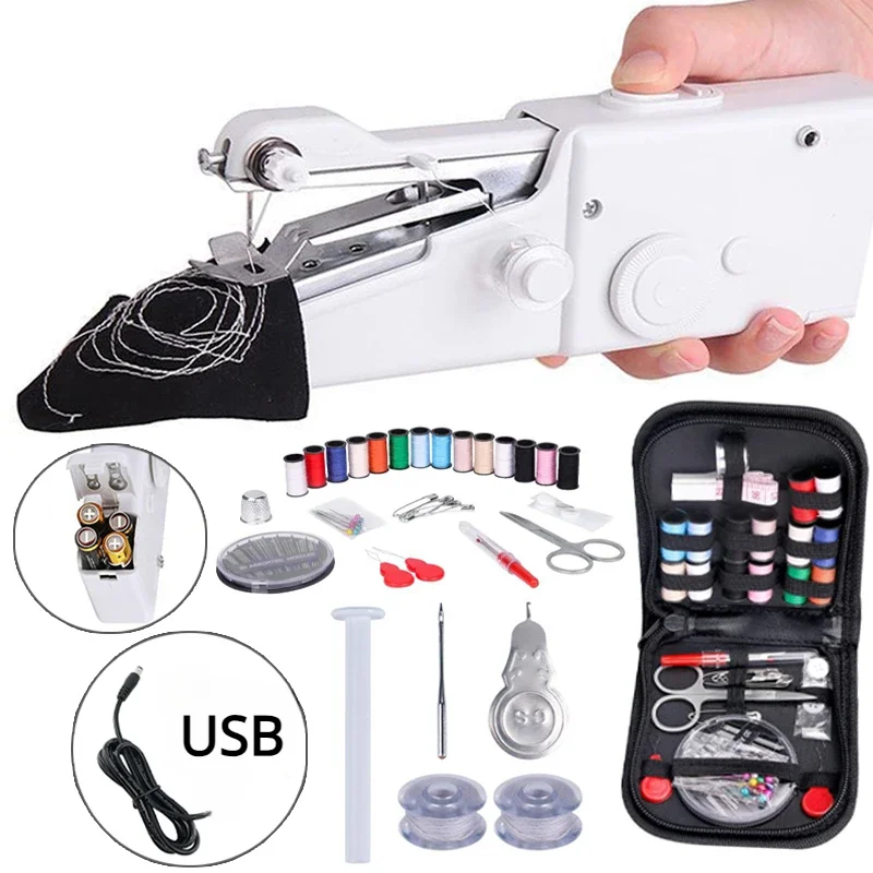 Domestic Sewing Machine Presse - Mini Electric Sewing Machine Handheld ulasan dan harga