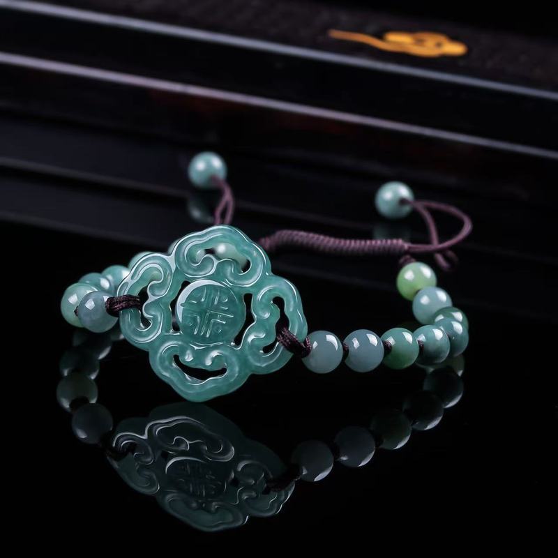 Natural Jadeite A-grade Bracel - Beading ulasan dan harga