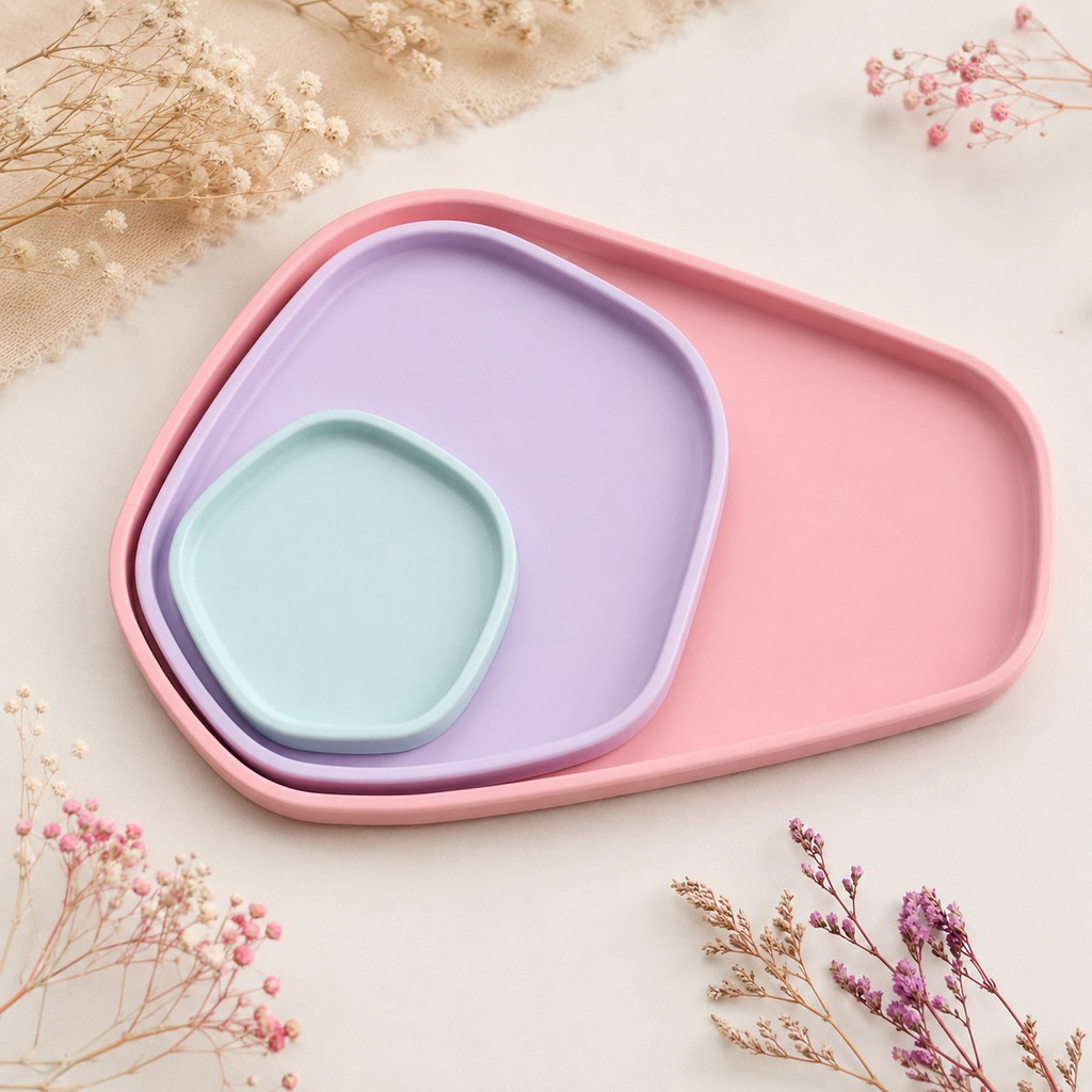 3Pcs Irregular Tray Silicone R - Silicone Epoxy Resin Molds Set ulasan dan harga