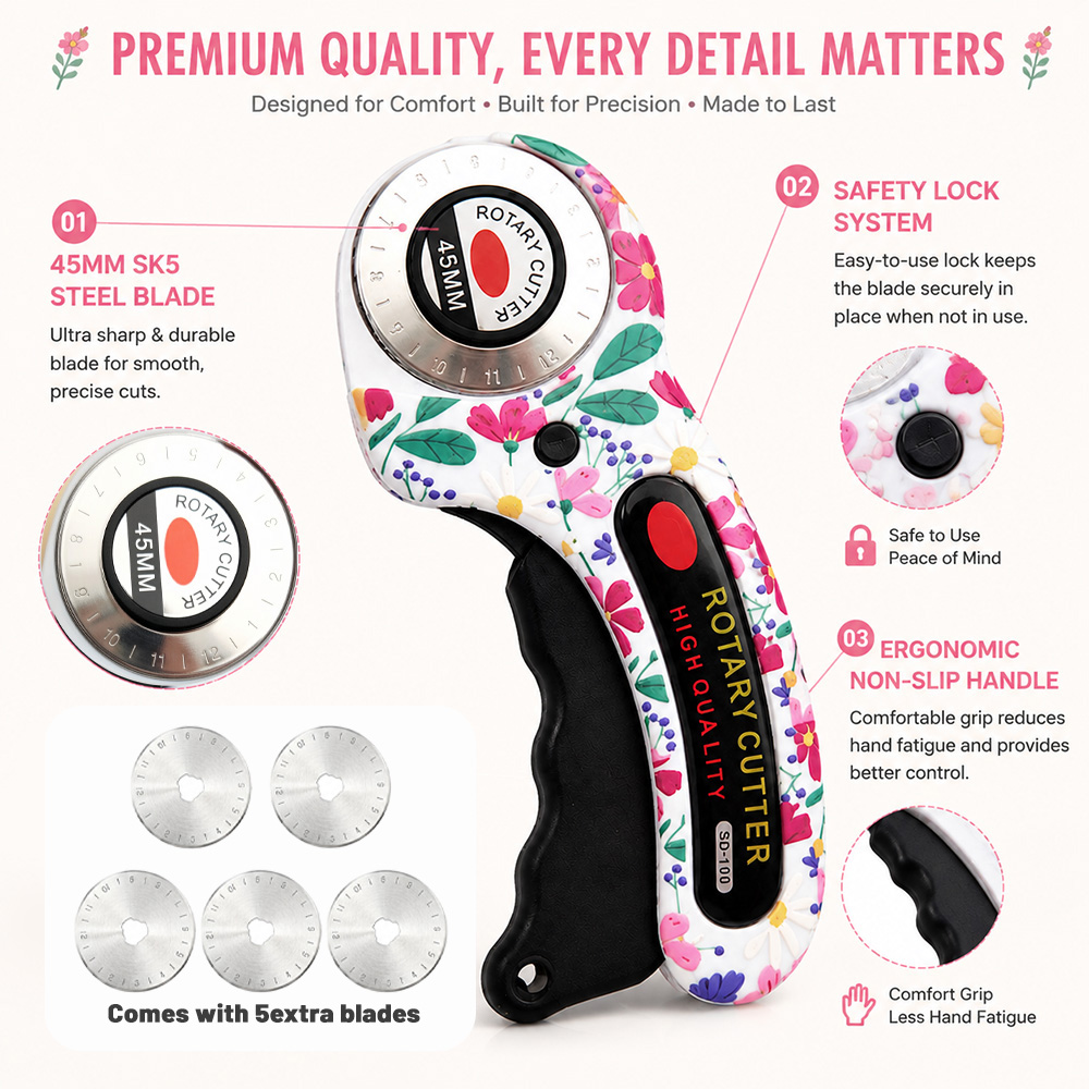 Rotary Cutter 45mm Card Paper  - Rotary Cutter For Fabric 45Mm ulasan dan harga