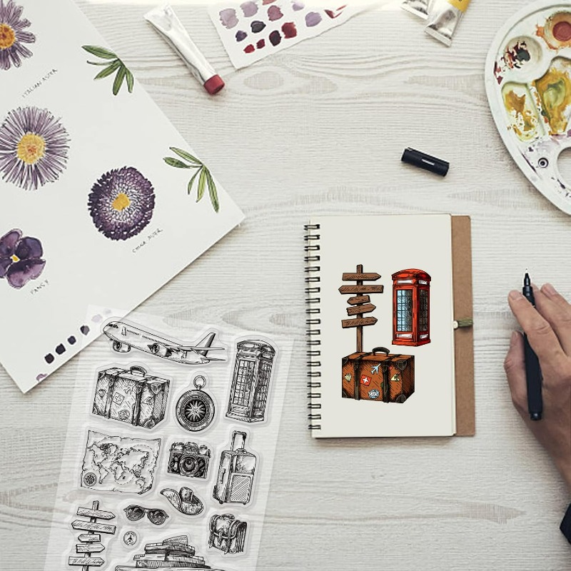 Travel Silicone Clear Stamp Ai - Clear Silicone Stamps For Card Making ulasan dan harga