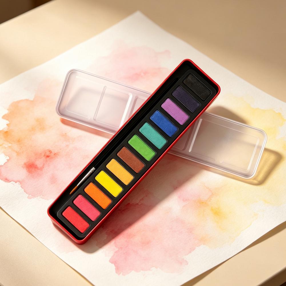 Portable Watercolor Paint Set  - Watercolor Paint Set Solid Pigment ulasan dan harga