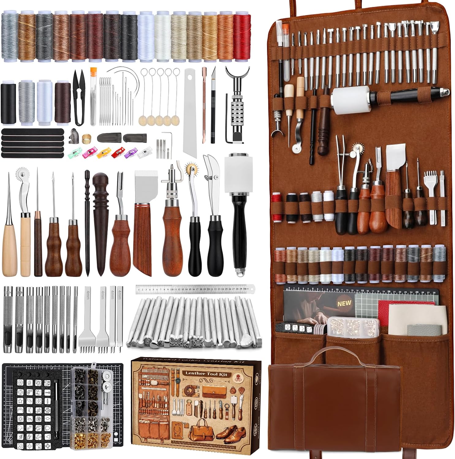 Leather Working Kit, Leather W - Craft Tools ulasan dan harga