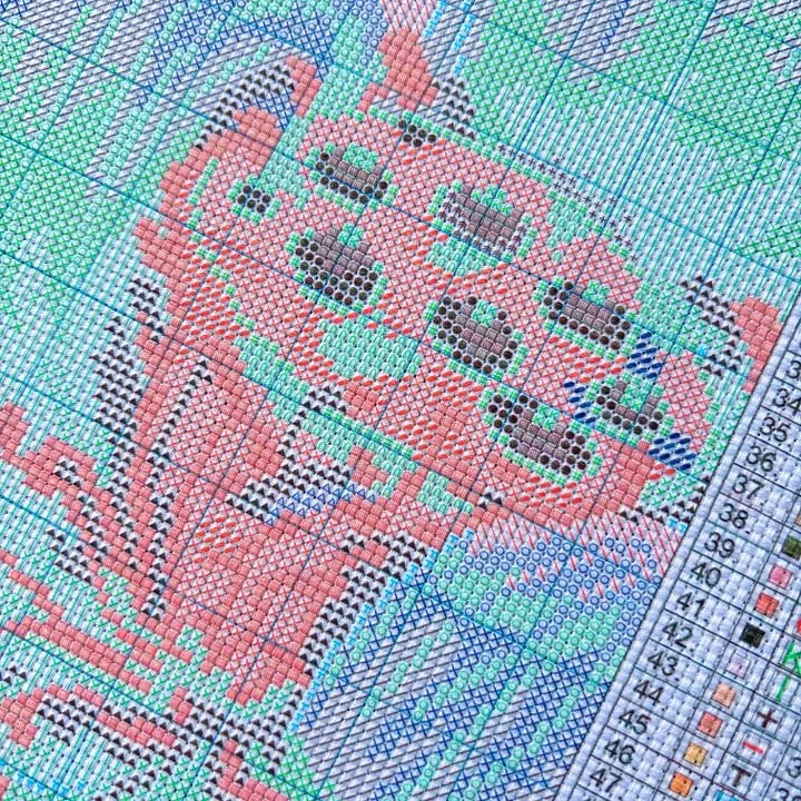 [[CC5130-66 Route Christmas Re - Cross Stitch Stamped Kits Beginners ulasan dan harga